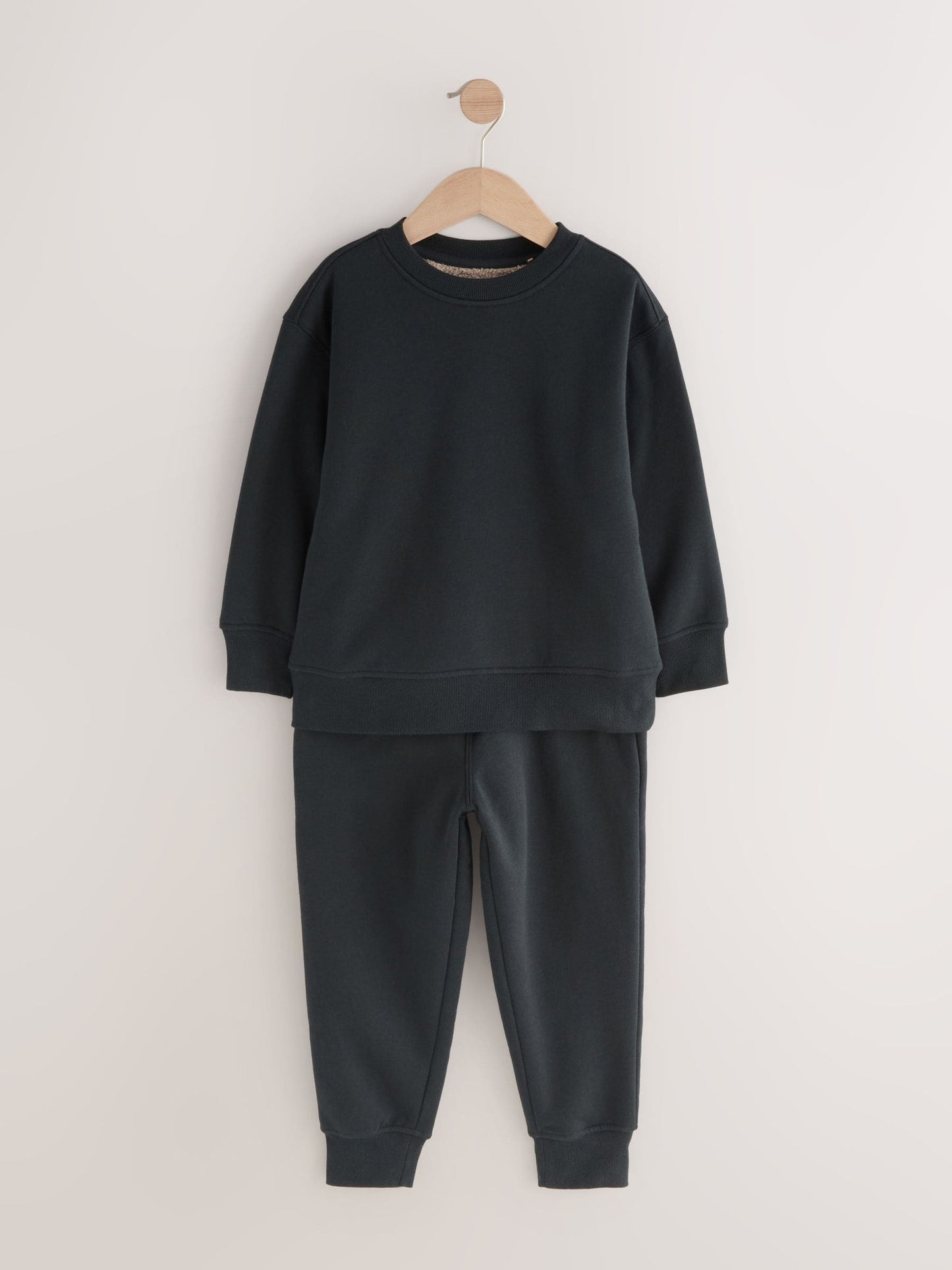 Black Single Cosy Fleece Pyjamas (3-16yrs) image 5