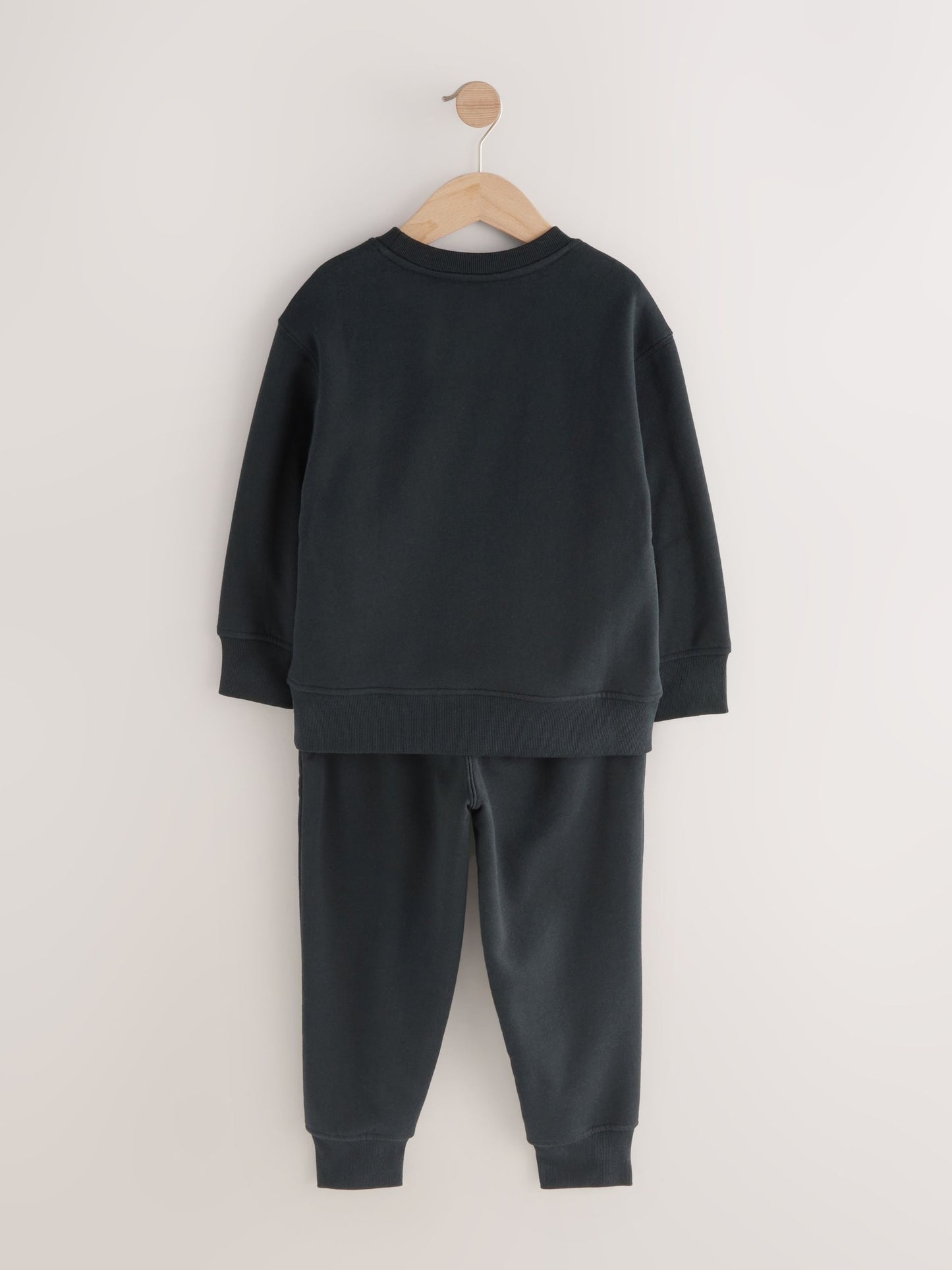 Black Single Cosy Fleece Pyjamas (3-16yrs) image 6