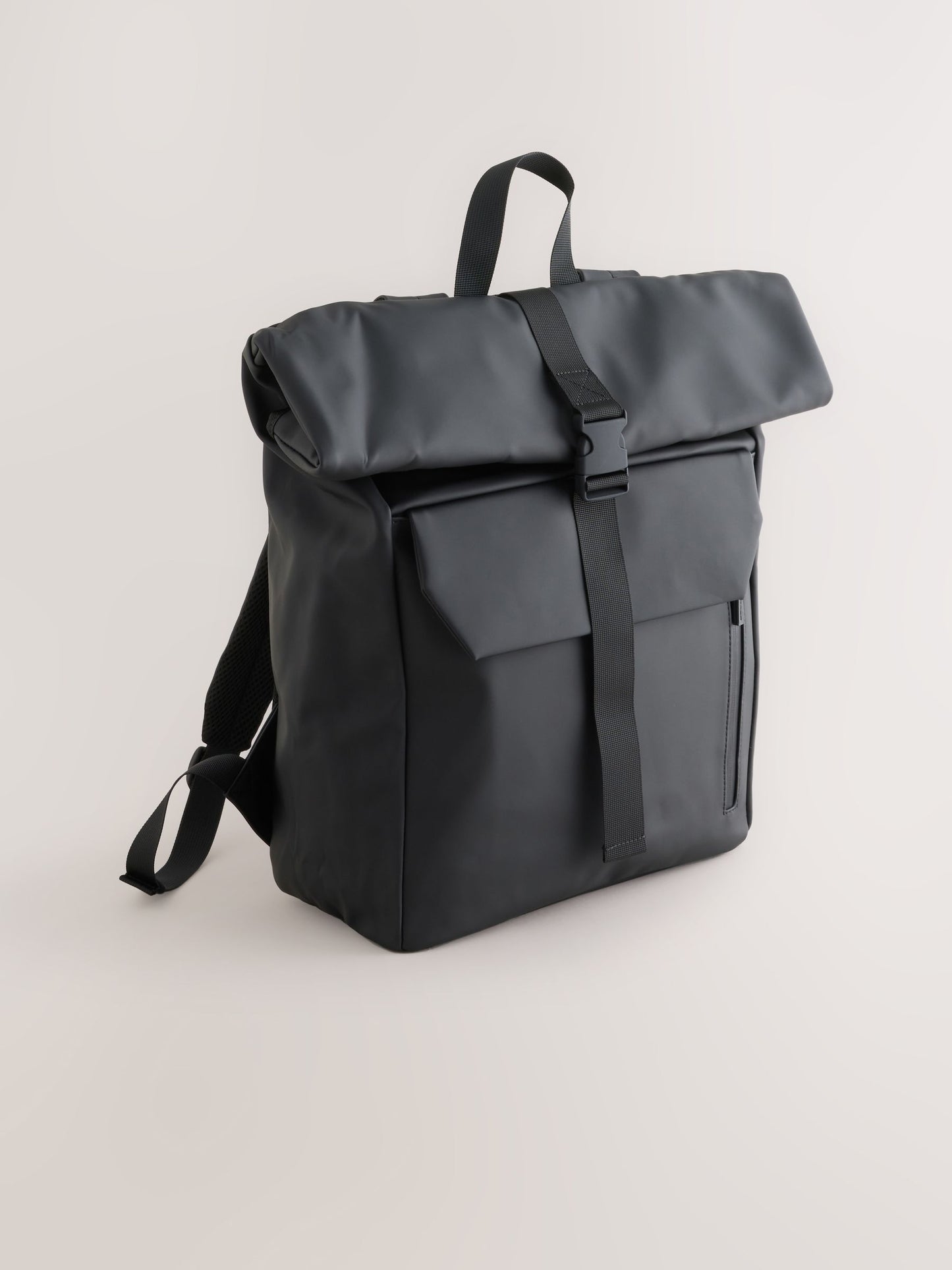 Black Rubberised Backpack image 1