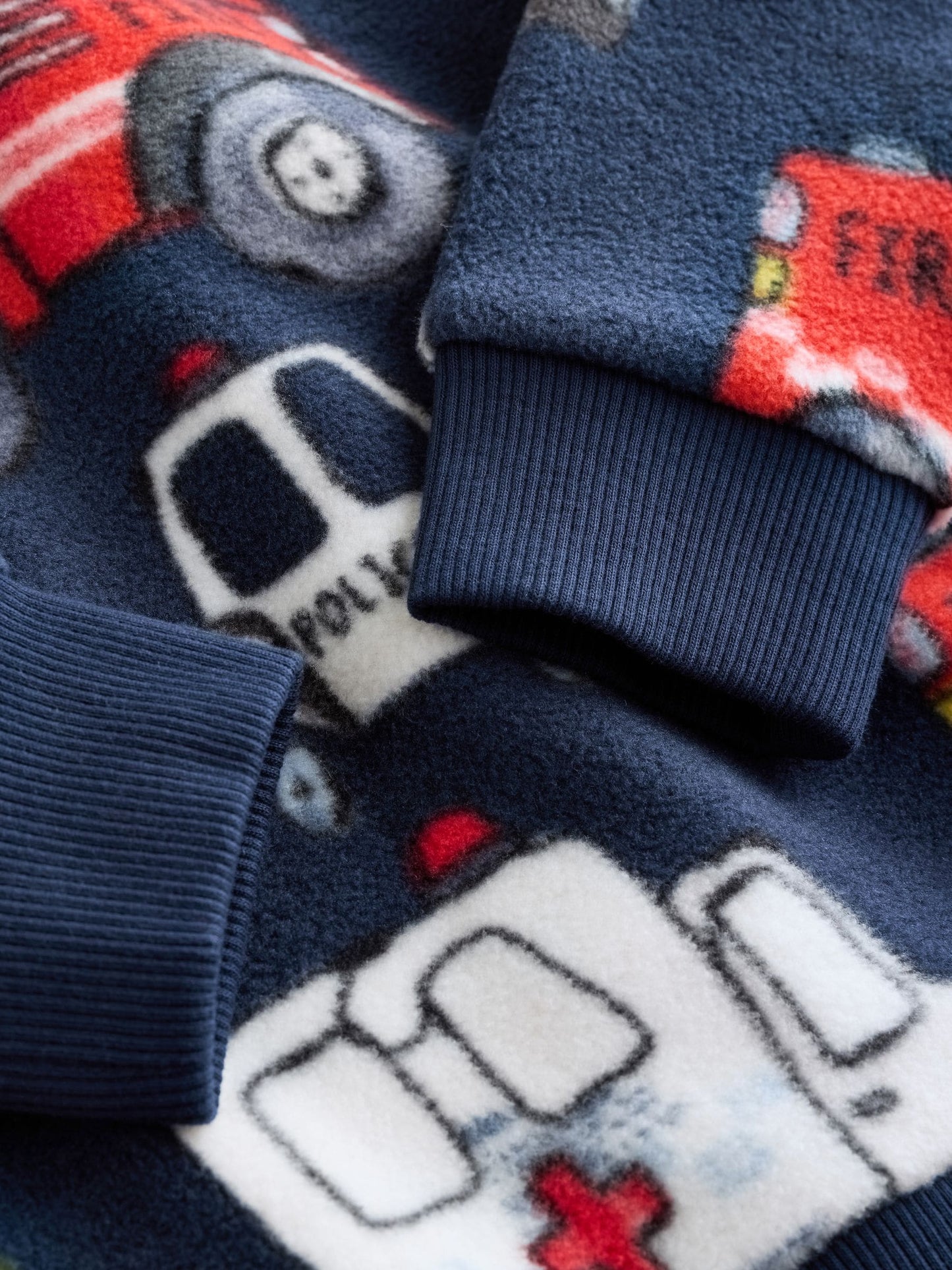 Multi Navy Single Cosy Fleece Pyjamas (9mths-12yrs)