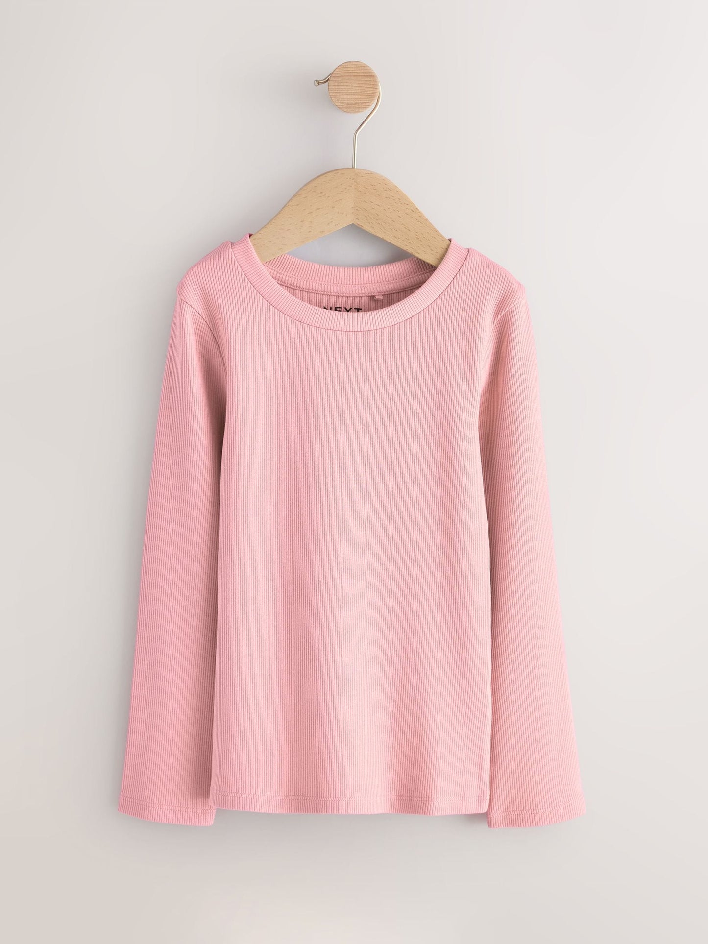 Dsiney Kidz - Pink Long Sleeve Ribbed Tops 3 Pack (3-16yrs) image 2