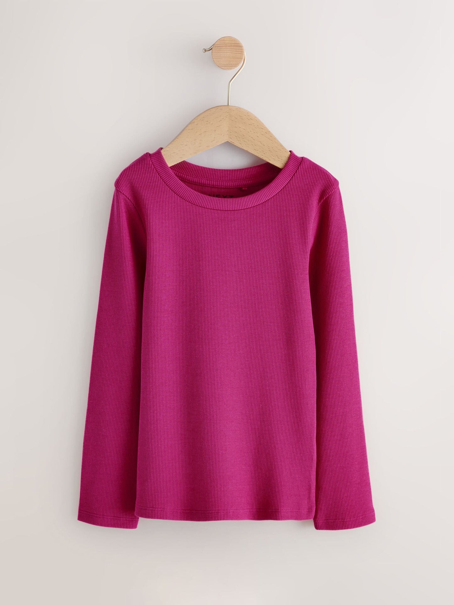 Dsiney Kidz - Pink Long Sleeve Ribbed Tops 3 Pack (3-16yrs) image 5