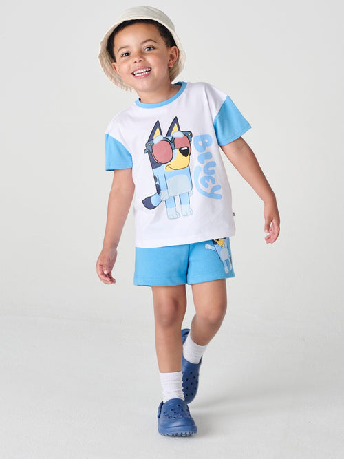 Brand Threads Bluey 100% Cotton Short Top and Short Set image 1