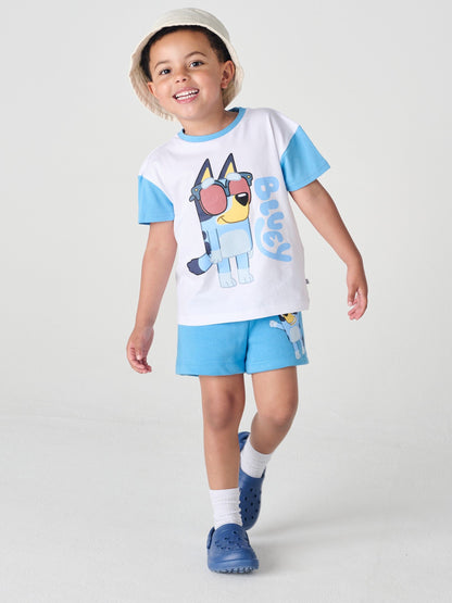 Brand Threads Bluey 100% Cotton Short Top and Short Set image 1