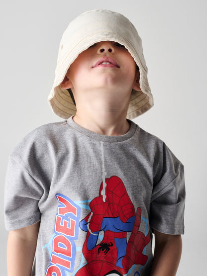 Brand Threads Grey & Red Spidey and His Amazing Friends 100% Cotton Top and Short Set image 3
