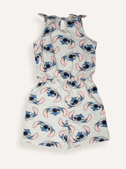 Brand Threads Blue 100% Cotton Stitch Playsuit - image 4