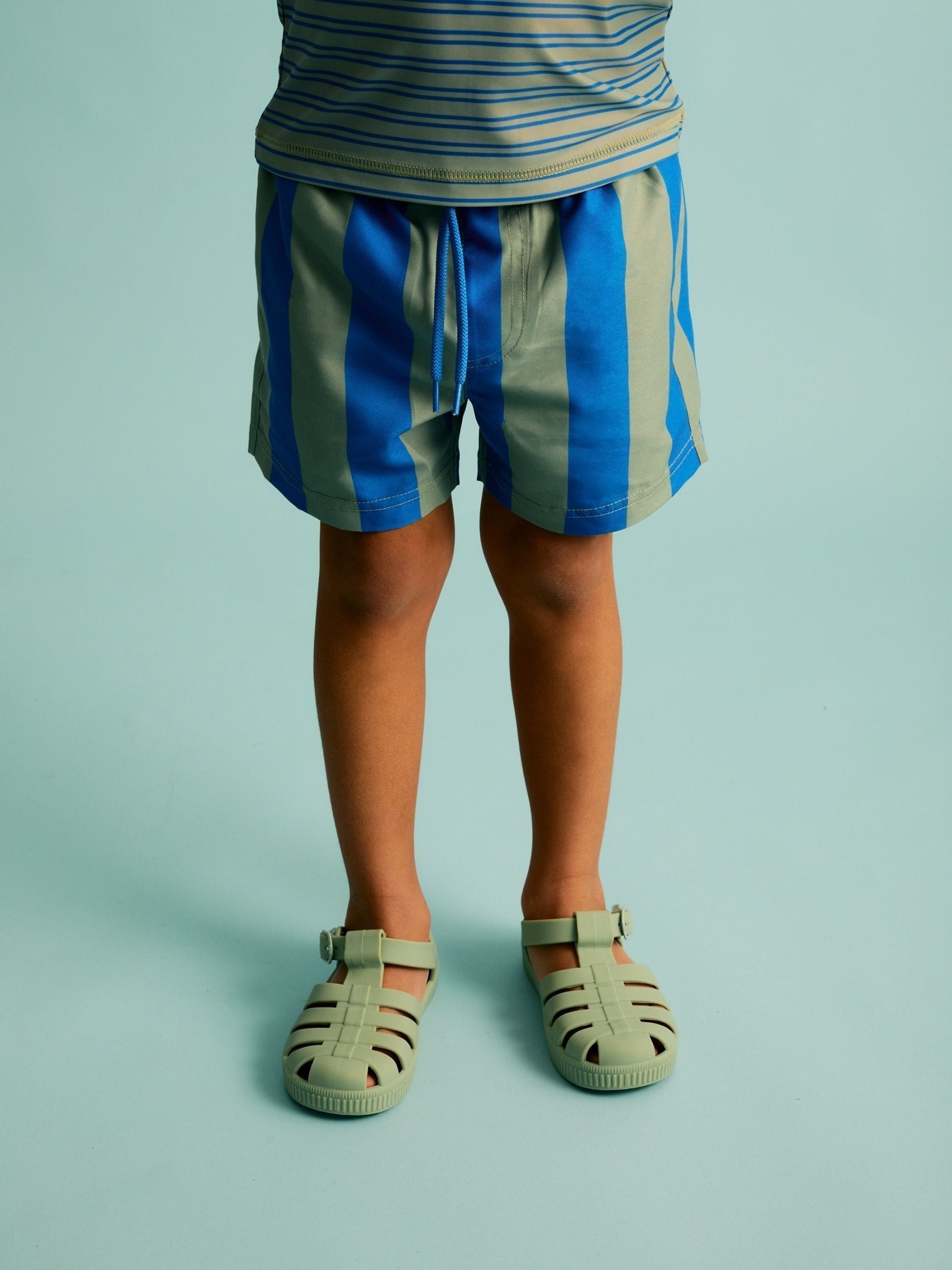 KIDLY By MORI Blue Swim Shorts image 1