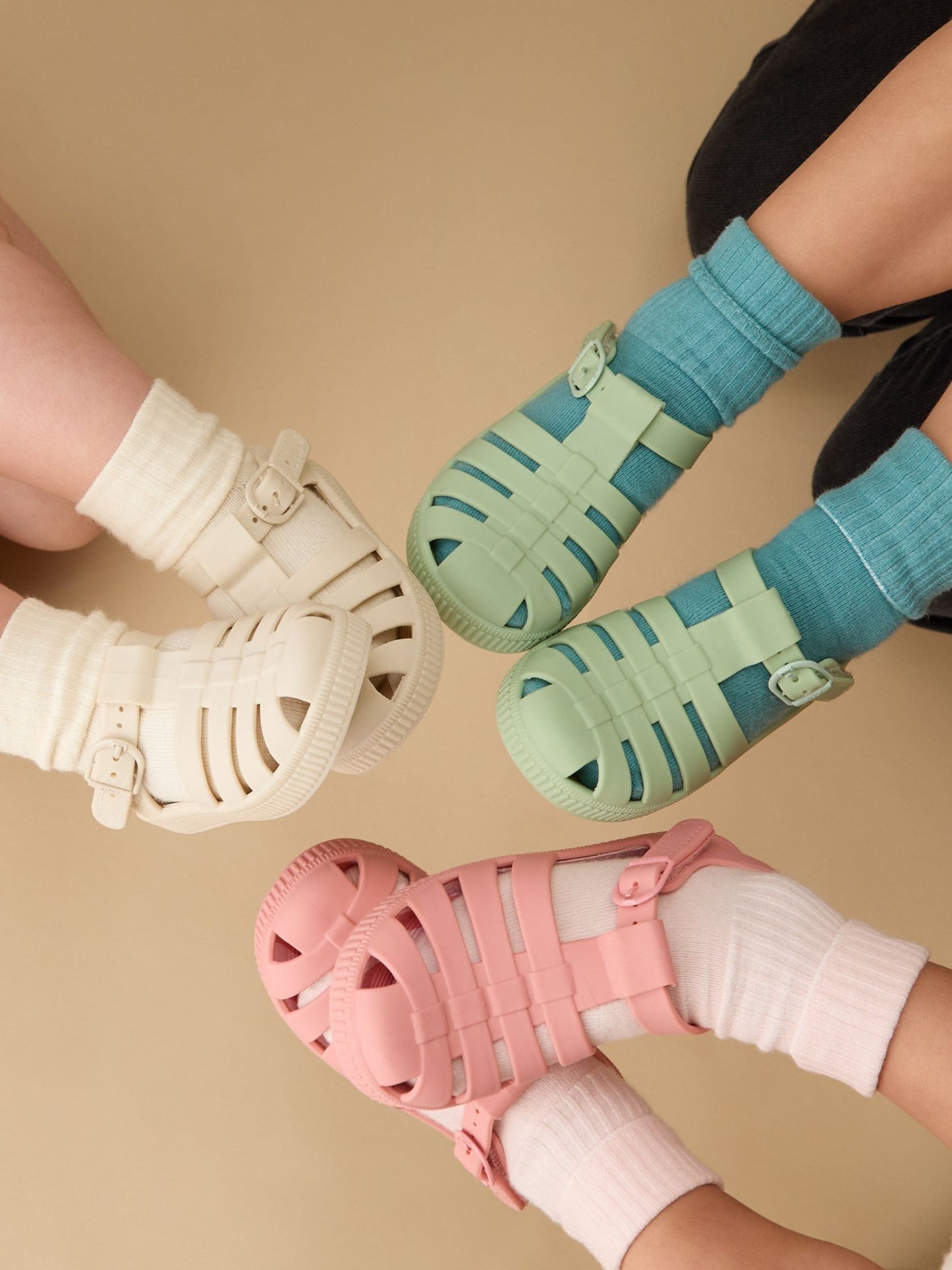 KIDLY By MORI Natural Soft Comfy Jelly Sandals image 4