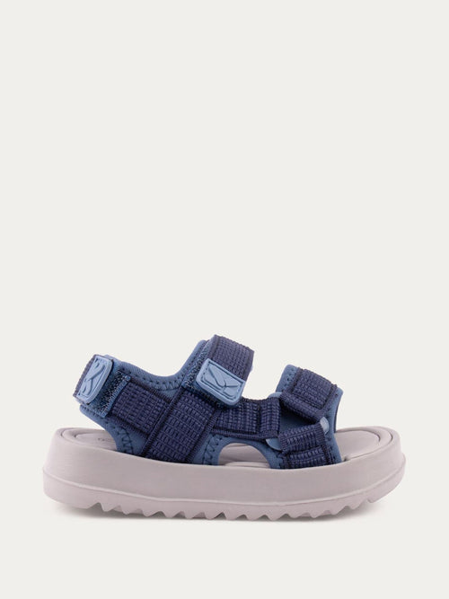 KIDLY By MORI Blue Rip Tape Sandals image 1