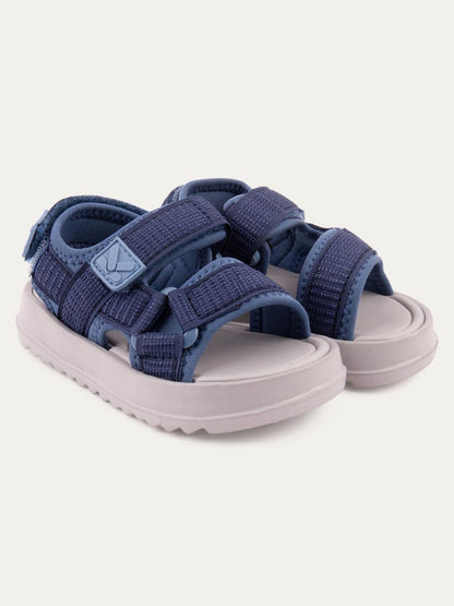 KIDLY By MORI Blue Rip Tape Sandals image 2