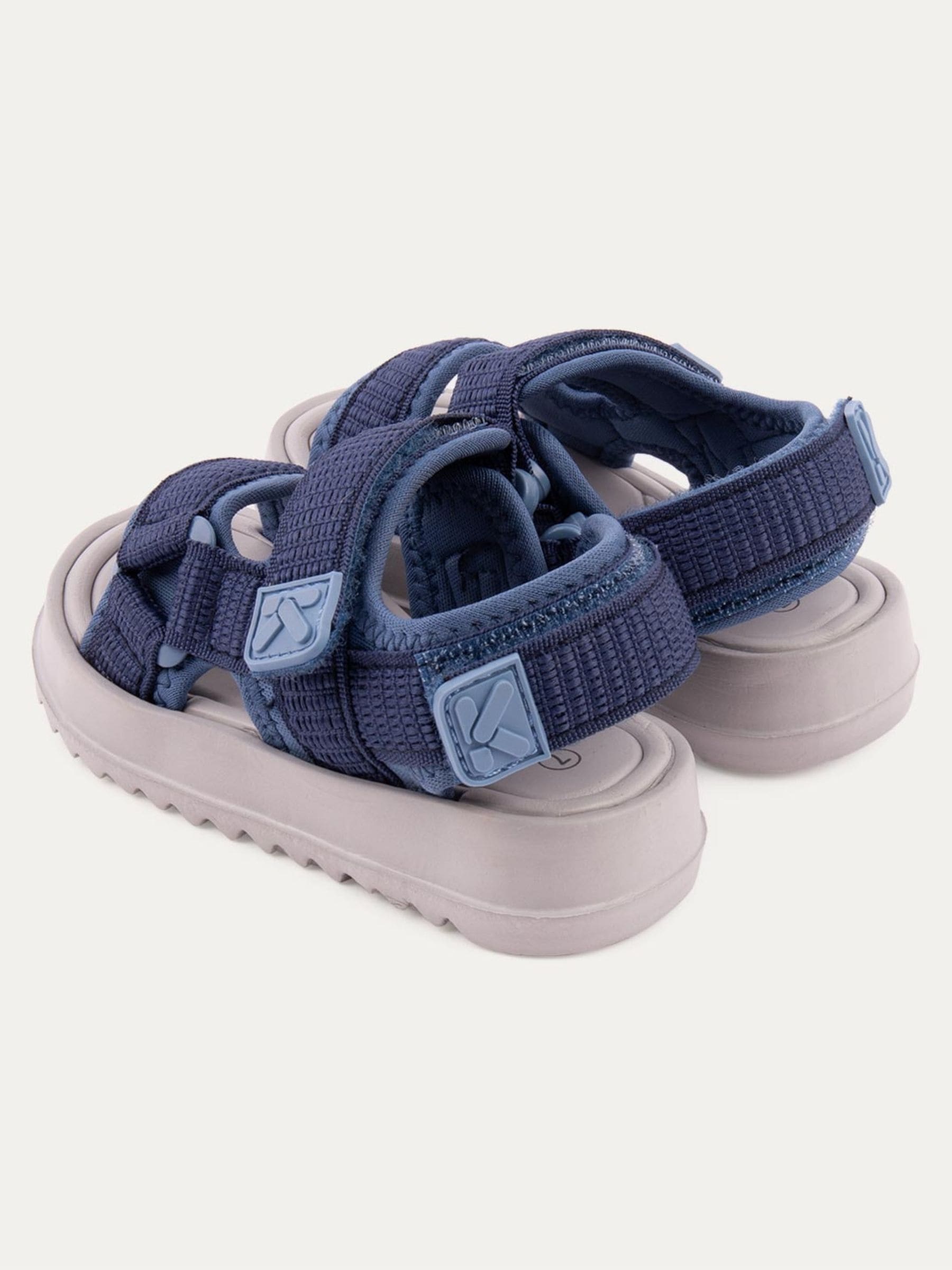 KIDLY By MORI Blue Rip Tape Sandals image 3
