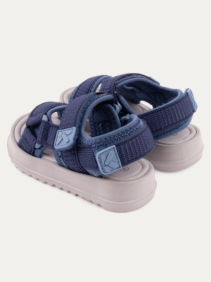 KIDLY By MORI Blue Rip Tape Sandals image 3