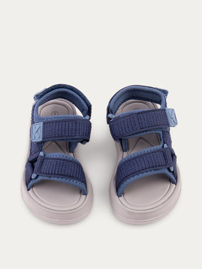 KIDLY By MORI Blue Rip Tape Sandals image 4