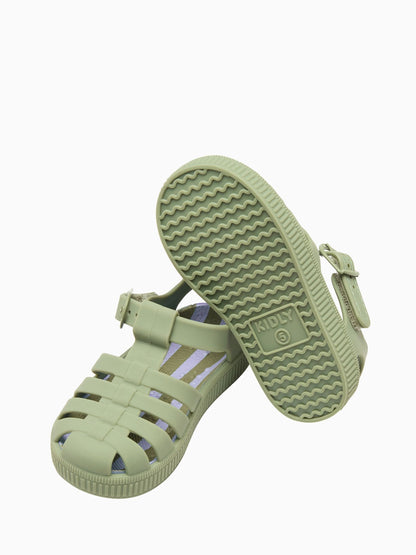 KIDLY By MORI Green Soft Comfy Jelly Sandals image 5
