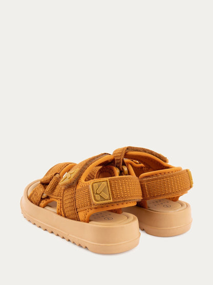 KIDLY By MORI Natural Rip Tape Sandals image 4