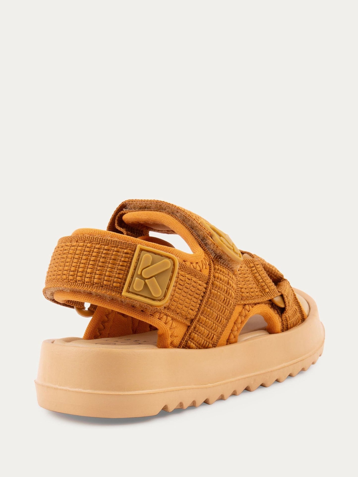 KIDLY By MORI Natural Rip Tape Sandals image 5
