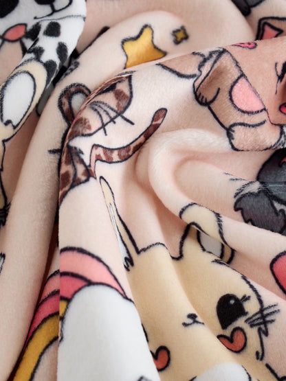 Ecru/Brown Pets Cosy Fleece Pyjamas (9mths-10yrs)