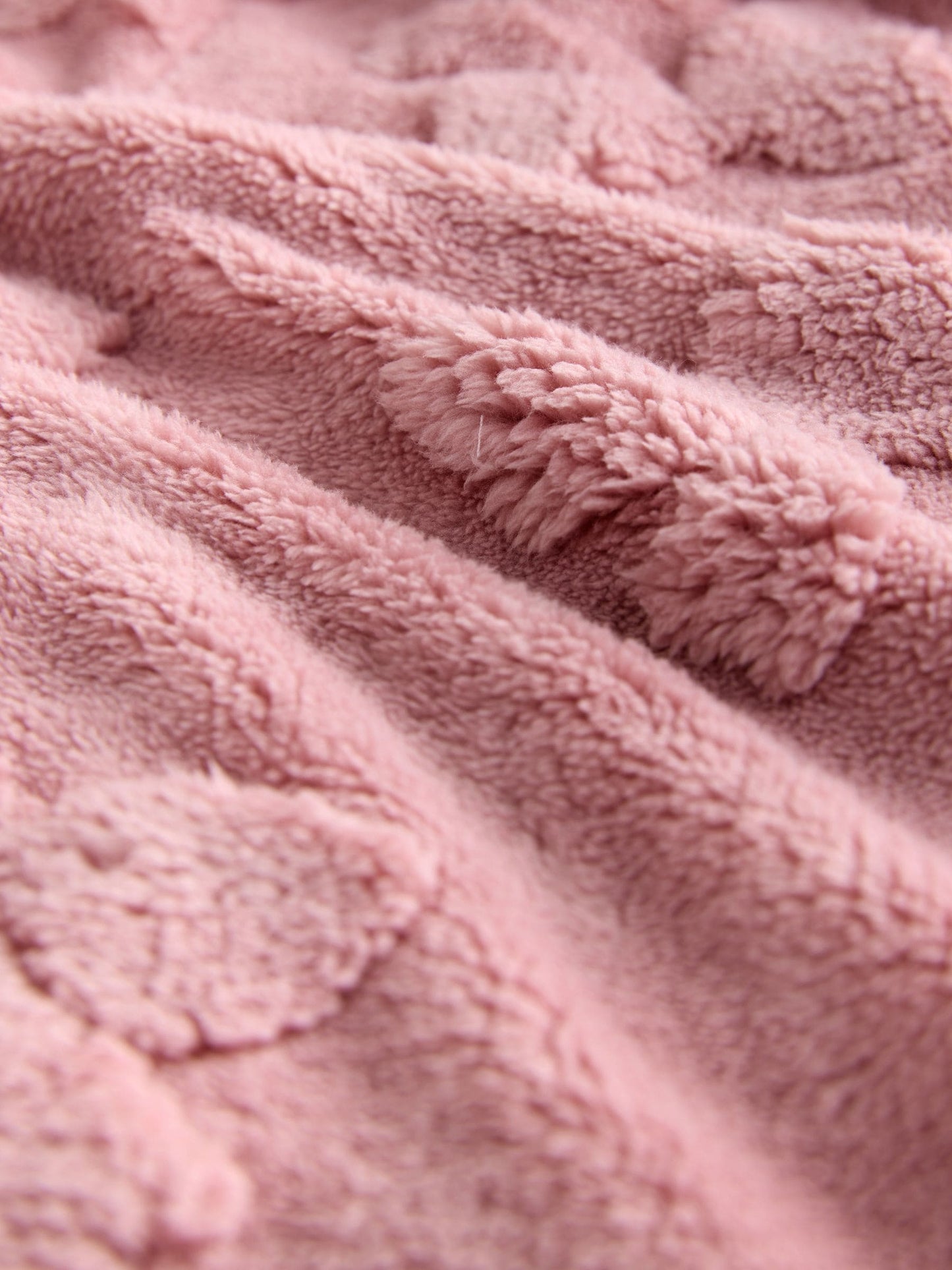 Pink Jacquard Bow Fleece All-in-One (1.5-16yrs)