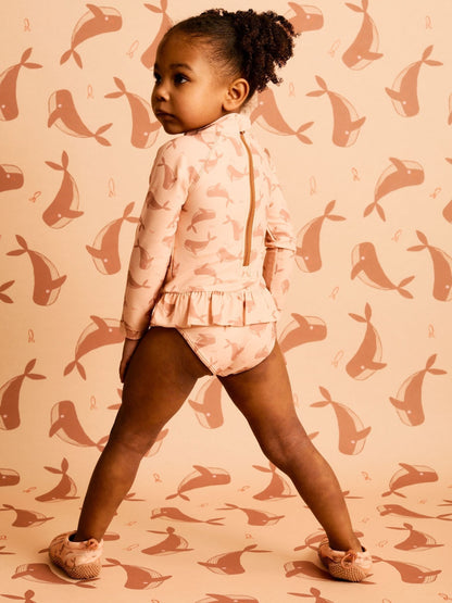 KIDLY Brown Long Sleeve Swimsuit image 3