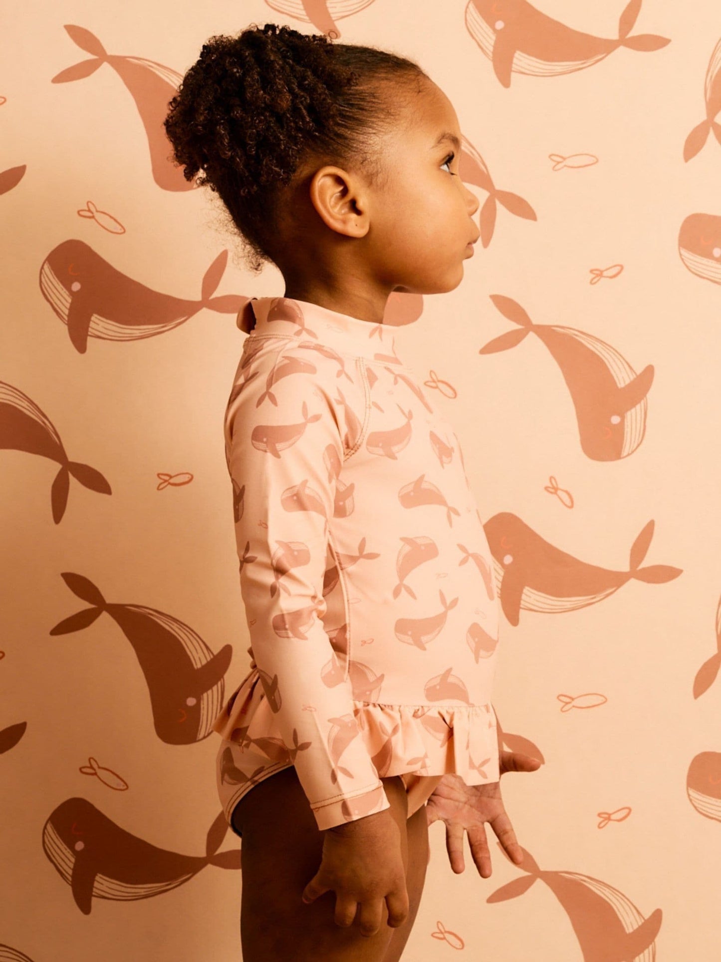 KIDLY Brown Long Sleeve Swimsuit image 4
