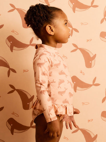 KIDLY Brown Long Sleeve Swimsuit image 4