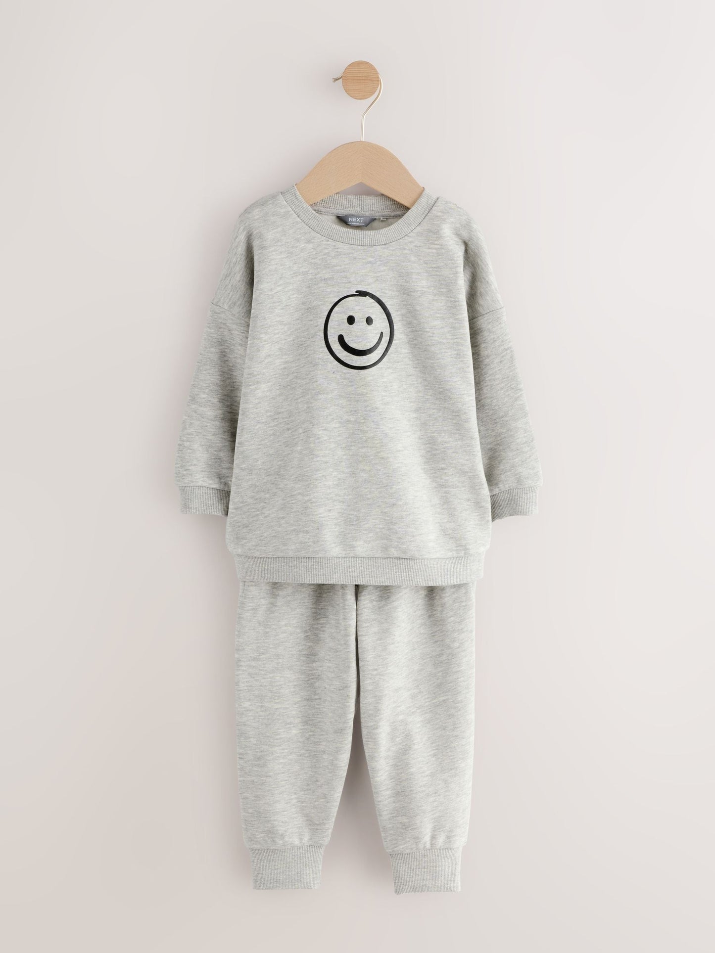 Dsiney Kidz - Grey Marl Back Print Crew Neck Joggers Set (3mths-7yrs) image 4