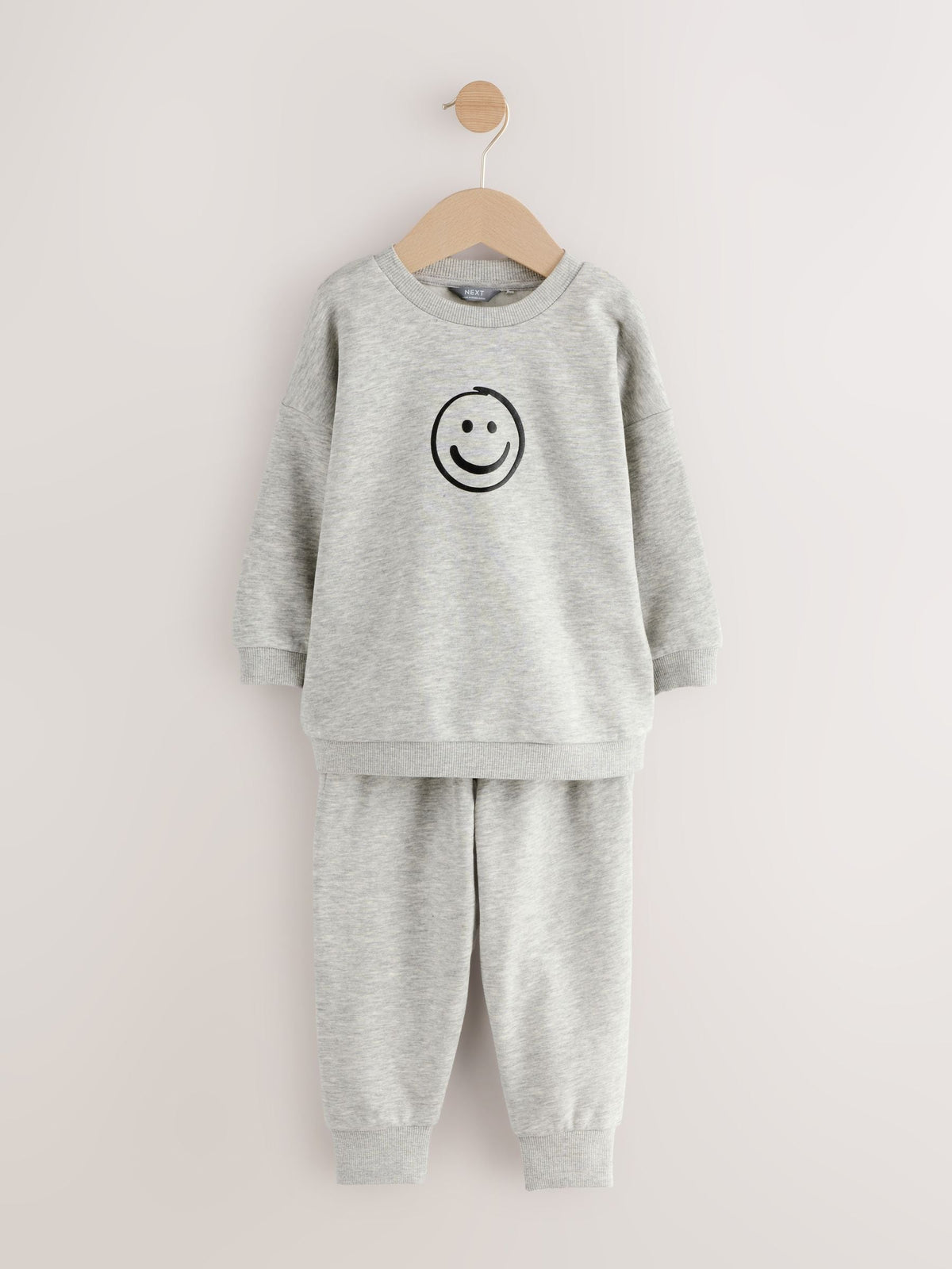 Dsiney Kidz - Grey Marl Back Print Crew Neck Joggers Set (3mths-7yrs) image 4