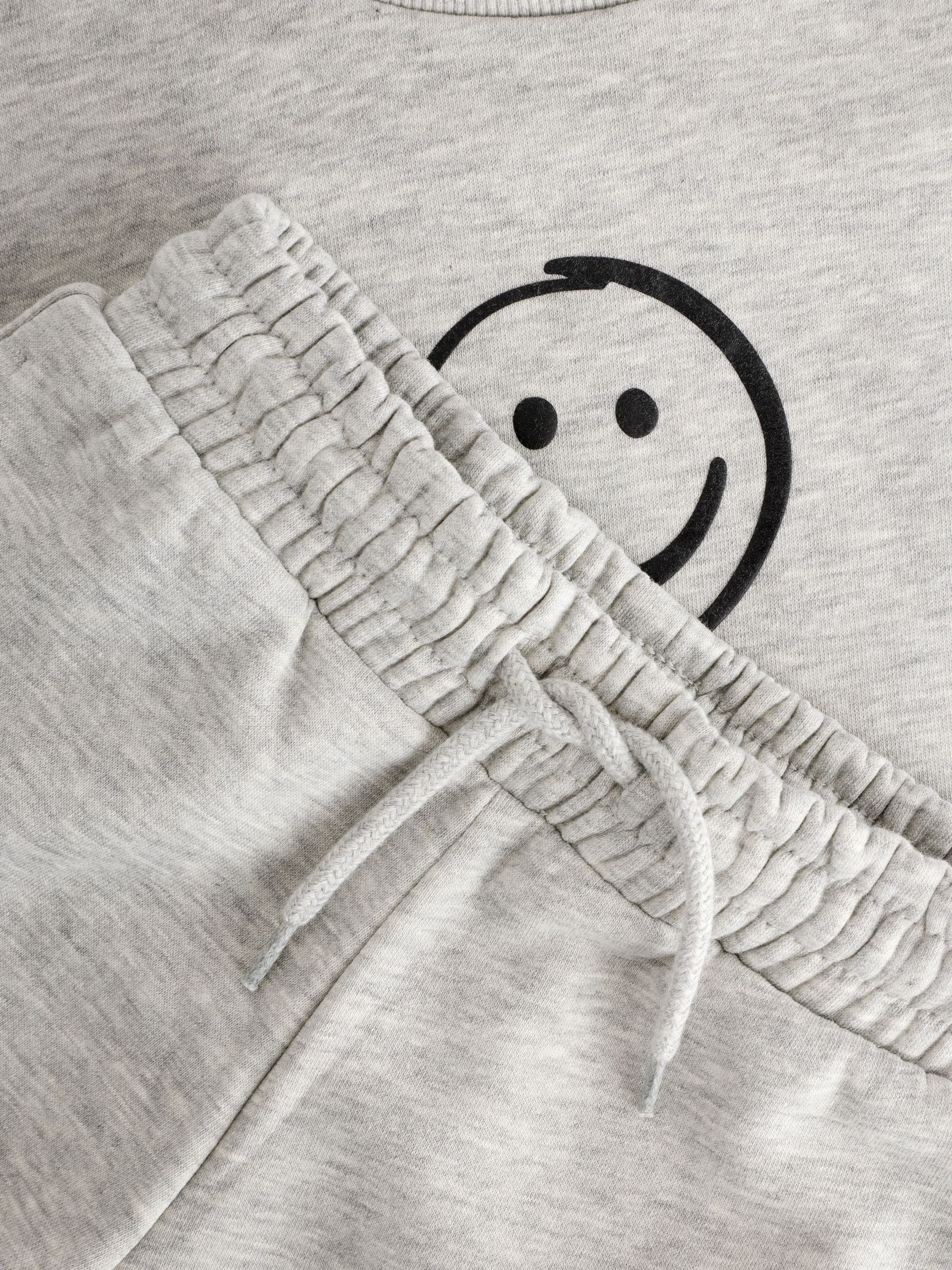 Dsiney Kidz - Grey Marl Back Print Crew Neck Joggers Set (3mths-7yrs) image 7