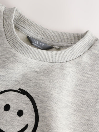 Dsiney Kidz - Grey Marl Back Print Crew Neck Joggers Set (3mths-7yrs) image 8