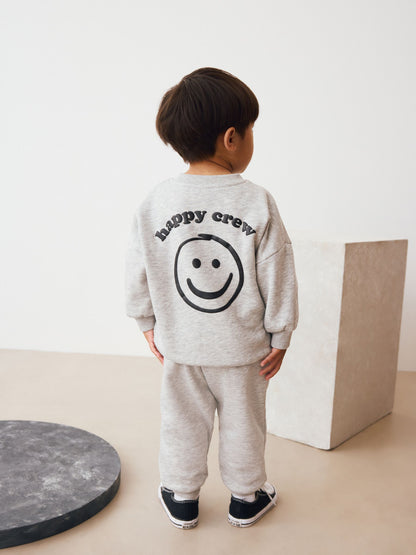 Dsiney Kidz - Grey Marl Back Print Crew Neck Joggers Set (3mths-7yrs) image 1