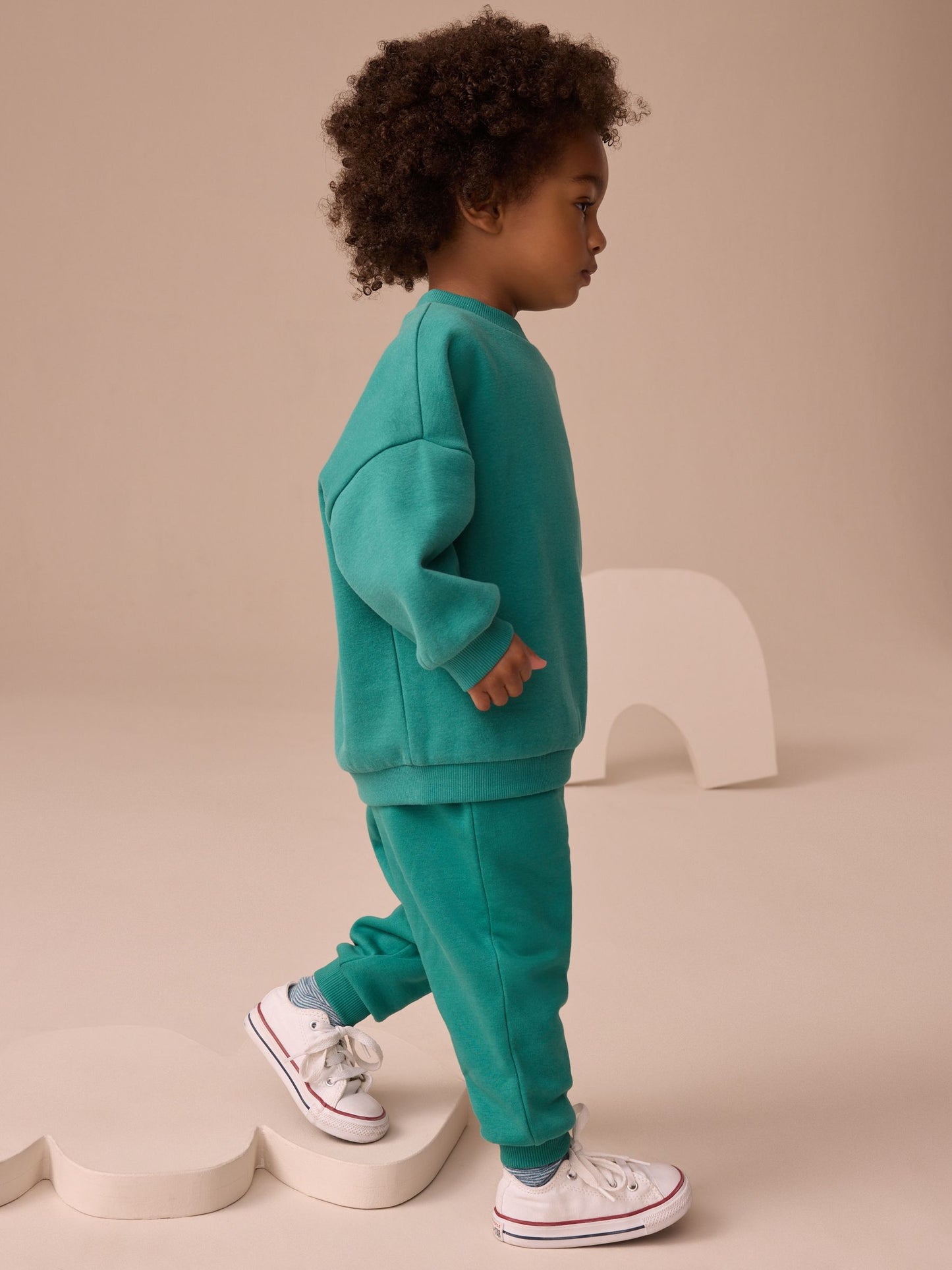Dsiney Kidz - Green Single Printed Crew Neck Sweat Top & Jogger Sets (3mths-7yrs) image 2