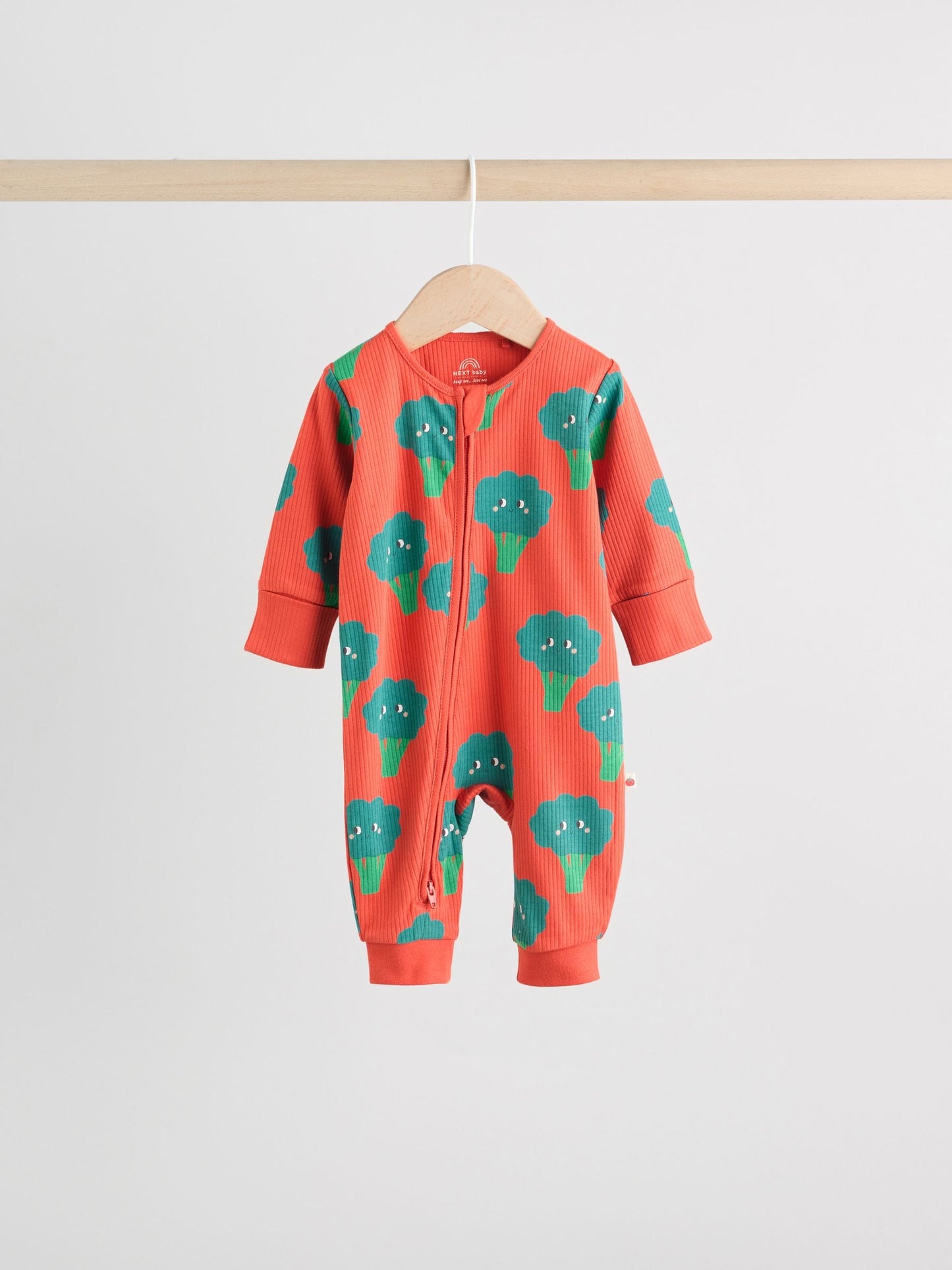 Teal Blue 3 Pack Two Way Zip Baby Sleepsuits (0mths-3yrs)