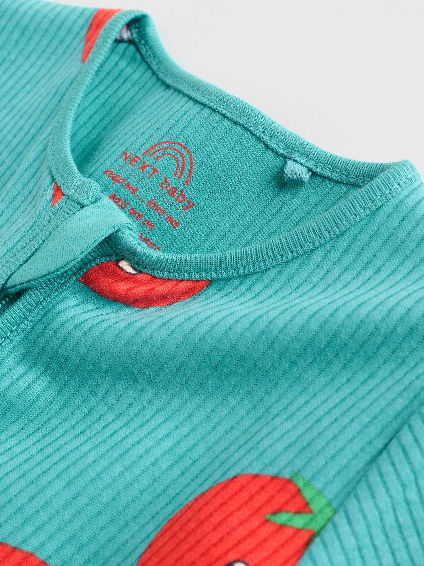 Teal Blue 3 Pack Two Way Zip Baby Sleepsuits (0mths-3yrs)