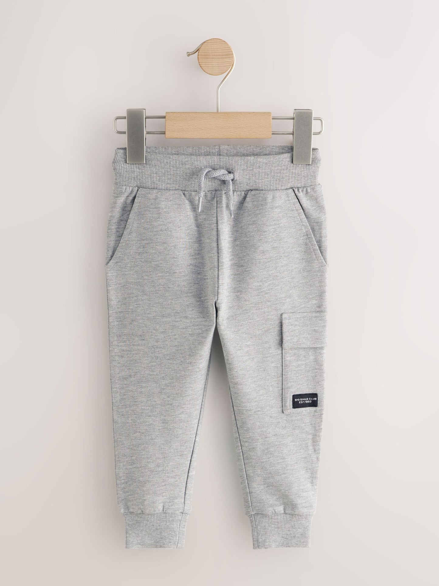 Black/Grey Marl/Tan Brown Skinny Fit Joggers 5 Pack (3mths-7yrs) image 6