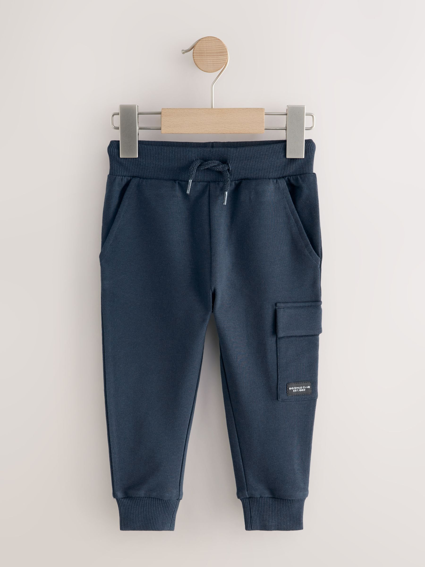 Black/Grey Marl/Tan Brown Skinny Fit Joggers 5 Pack (3mths-7yrs) image 7