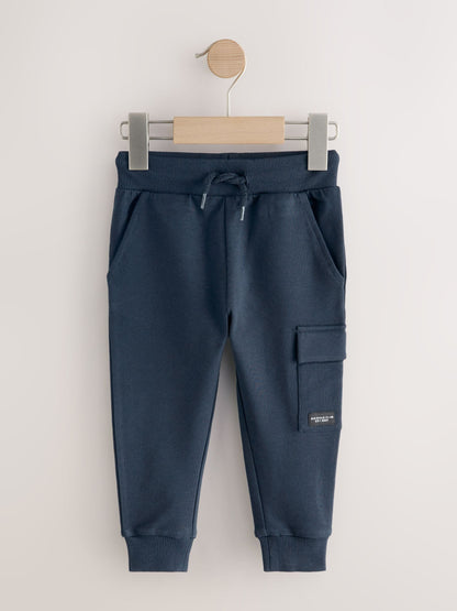 Black/Grey Marl/Tan Brown Skinny Fit Joggers 5 Pack (3mths-7yrs) image 7