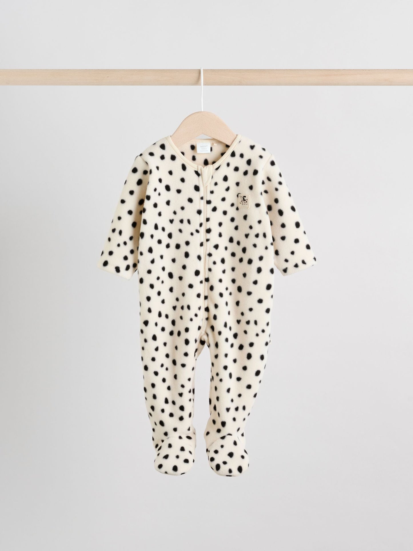 Neutral Baby Micro Fleece Two Way Zip Sleepsuits 2 Pack