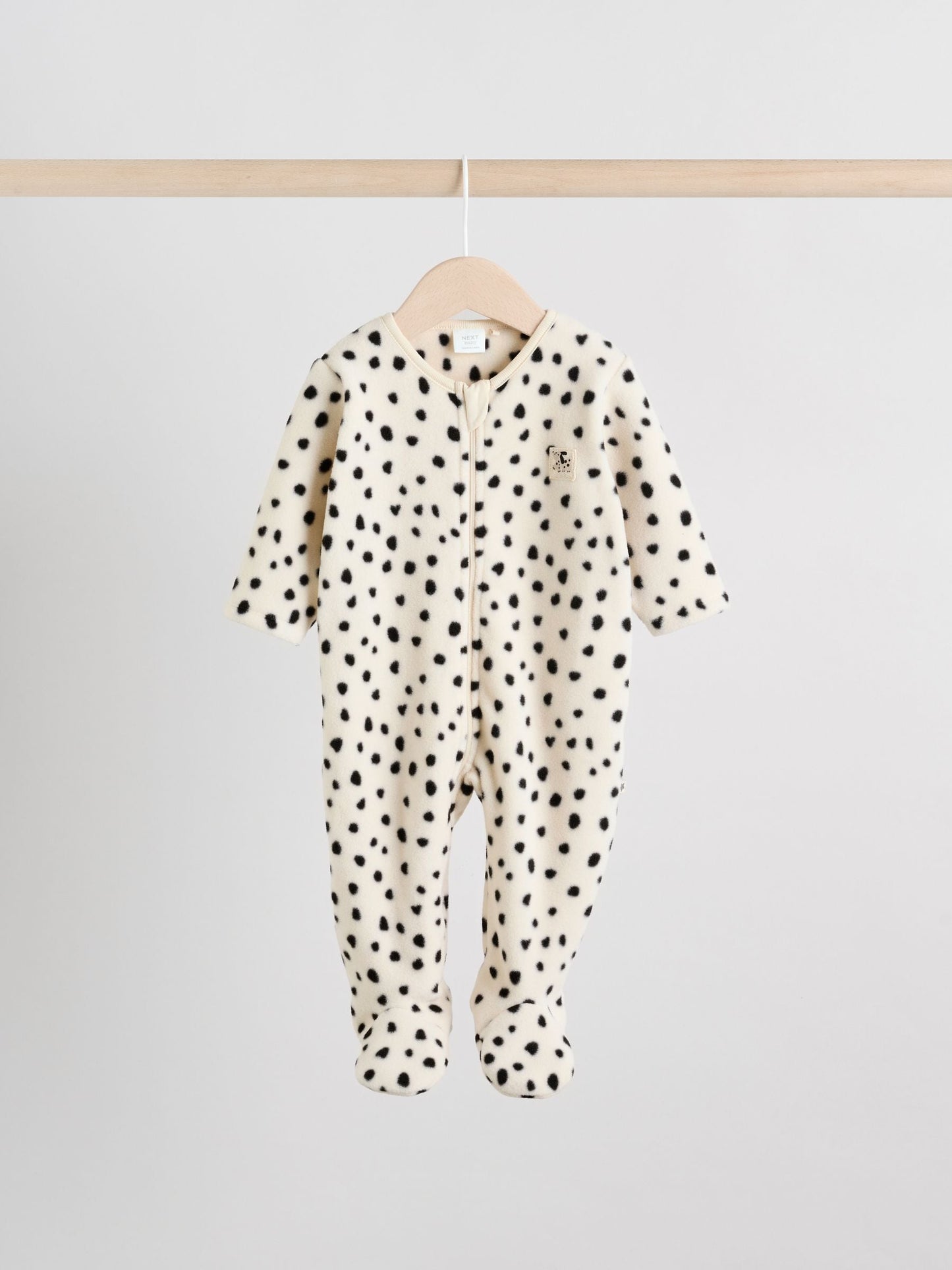 Neutral Baby Micro Fleece Two Way Zip Sleepsuits 2 Pack image 3