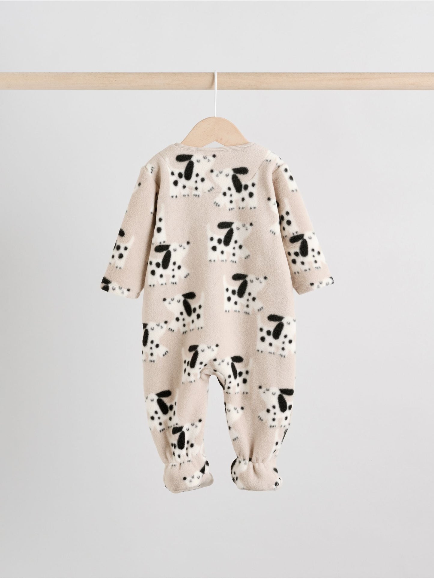 Neutral Baby Micro Fleece Two Way Zip Sleepsuits 2 Pack