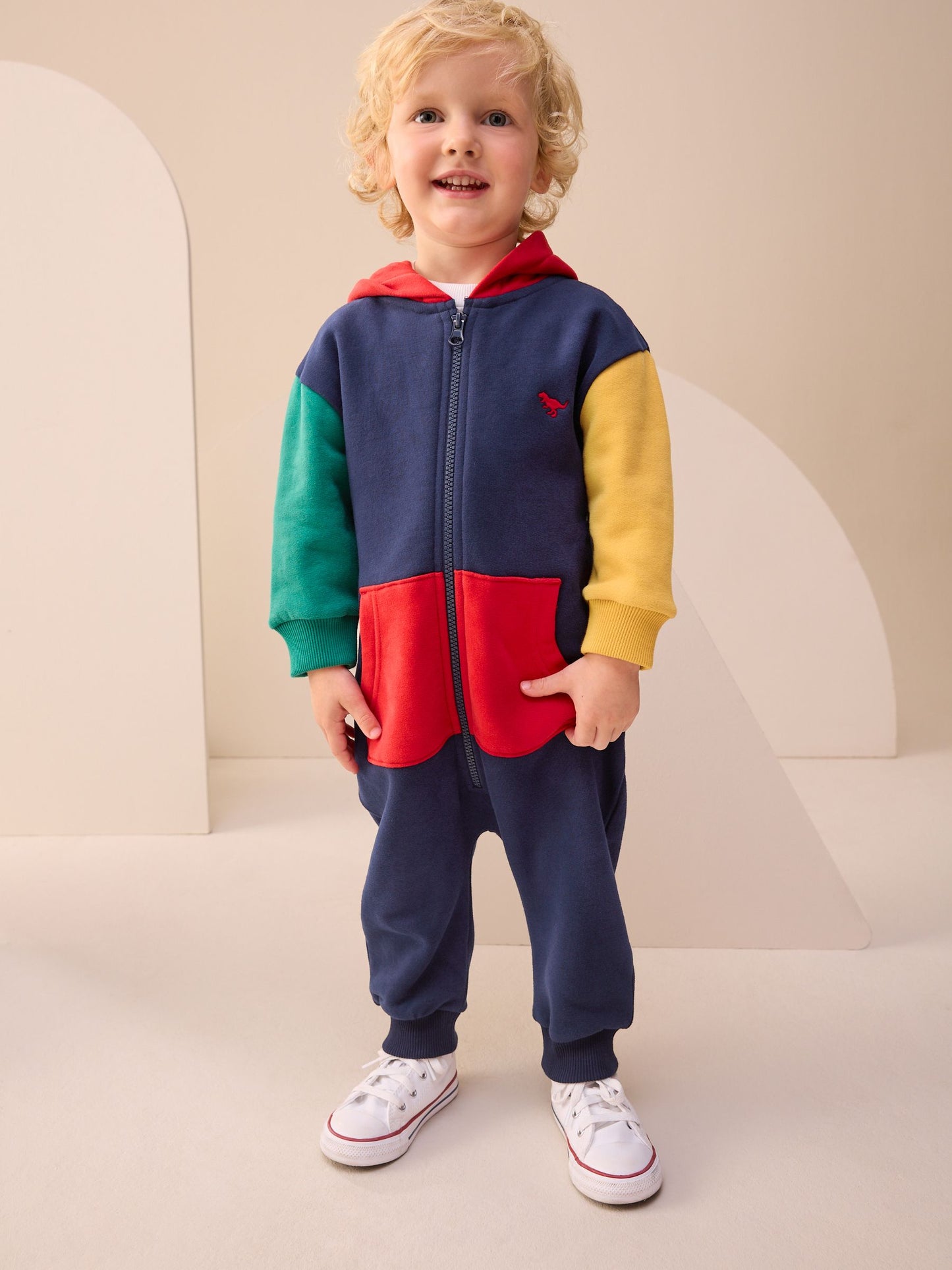 Multi Colourblock All-In-One (3mths-7yrs) image 1