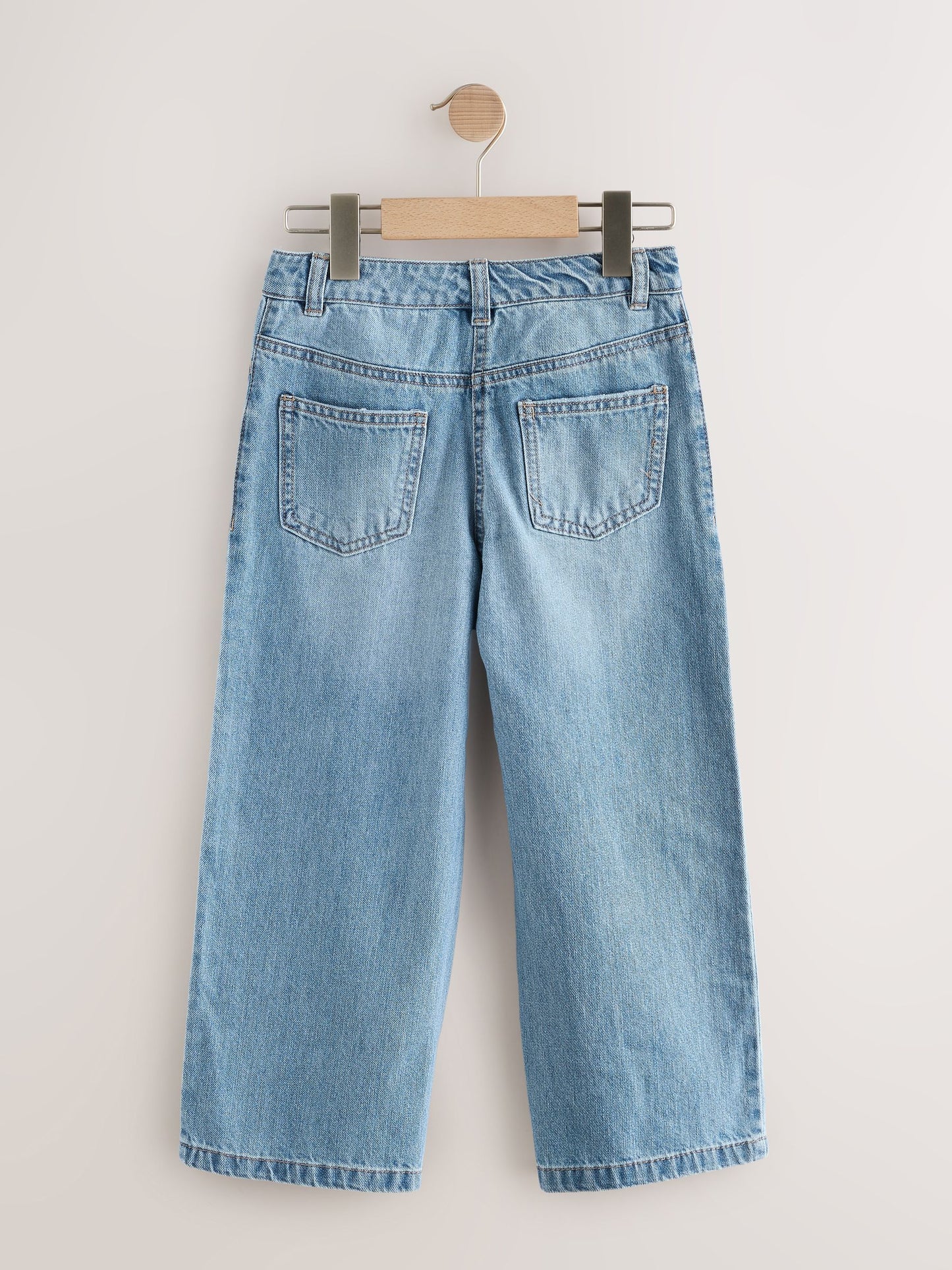 Dsiney Kidz - Mid Blue Denim Floral Print Wide Leg Jeans (3-16yrs) image 2