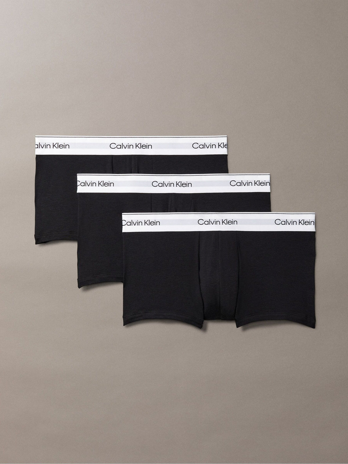 Dsiney Kidz - Calvin Klein White Icon Cotton Stretch Low Rise Boxer Trunks 3 Pack image 1