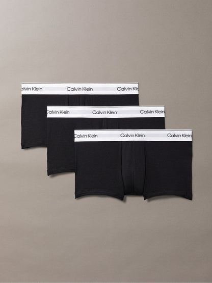 Dsiney Kidz - Calvin Klein White Icon Cotton Stretch Low Rise Boxer Trunks 3 Pack image 1