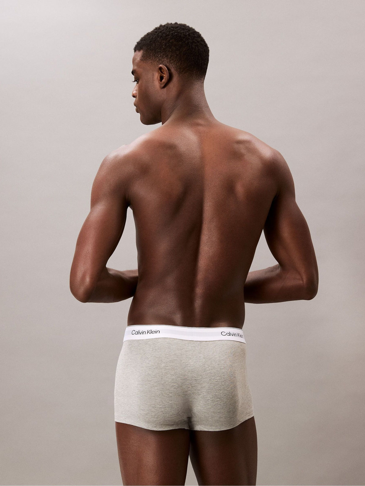 Dsiney Kidz - Calvin Klein Black/White/Grey Icon Cotton Stretch Low Rise Boxer Trunks 3 Pack image 6