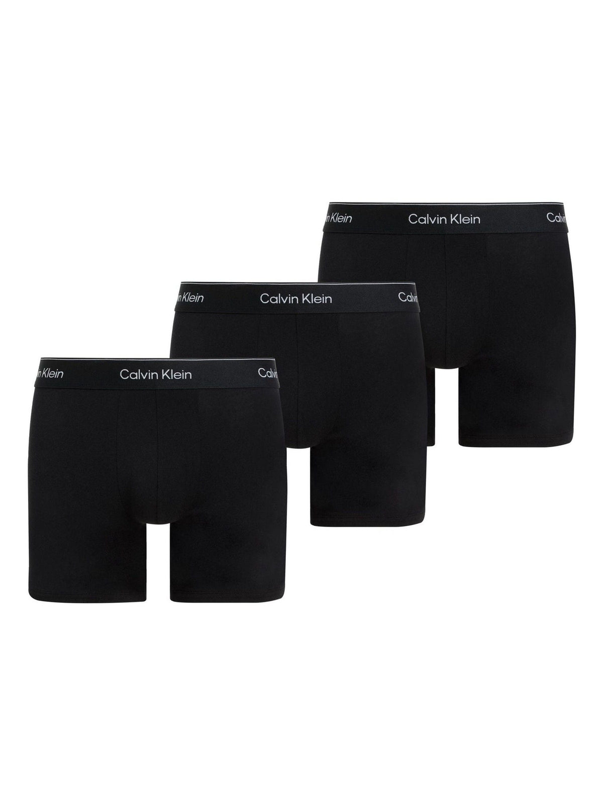 Dsiney Kidz - Calvin Klein Black Tonal Icon Cotton Stretch Boxer Briefs 3 Pack image 1