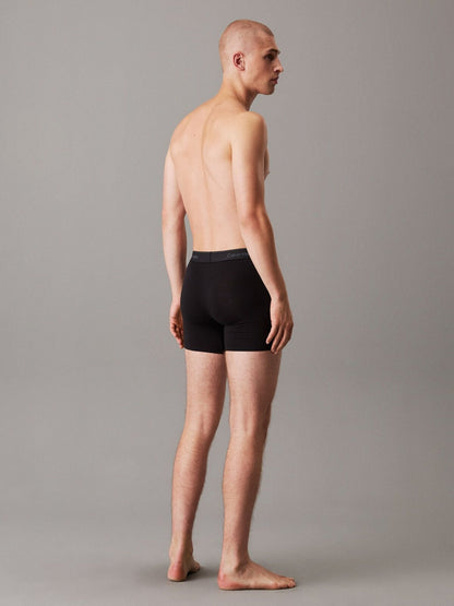 Dsiney Kidz - Calvin Klein Black Tonal Icon Cotton Stretch Boxer Briefs 3 Pack image 4