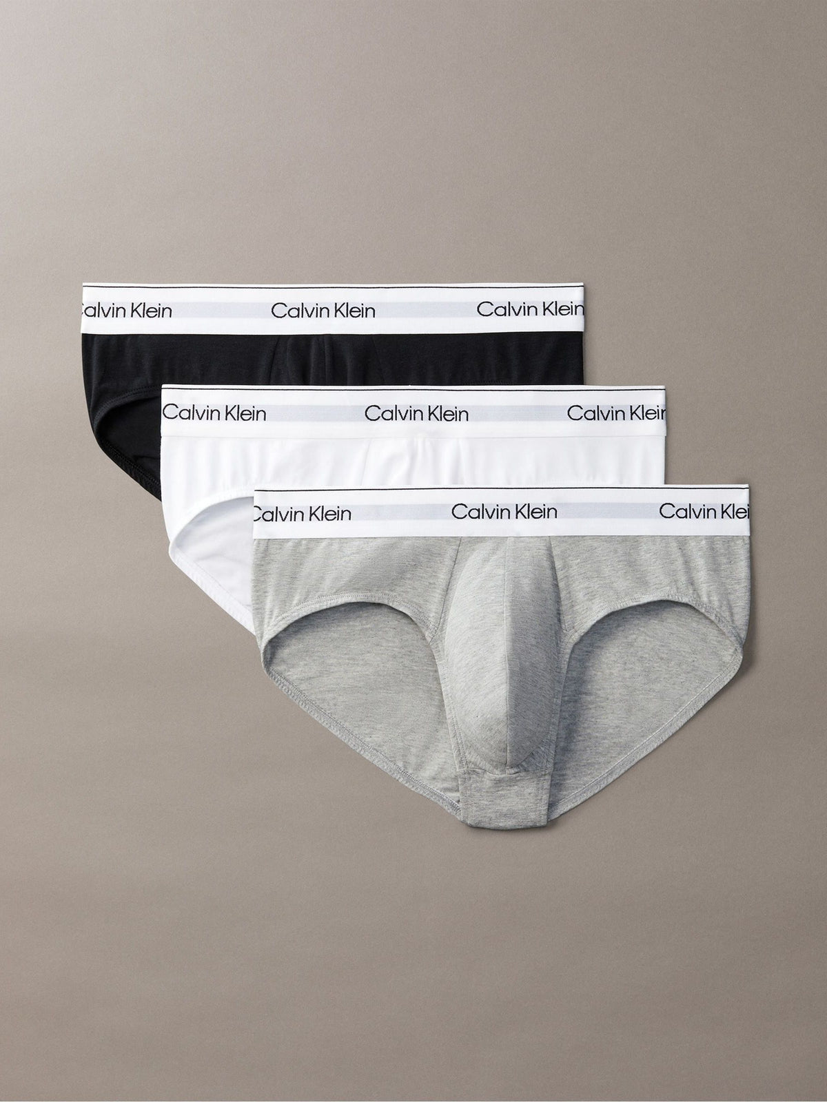 Dsiney Kidz - Calvin Klein Black/White/Grey Hip Briefs 3 Pack image 1