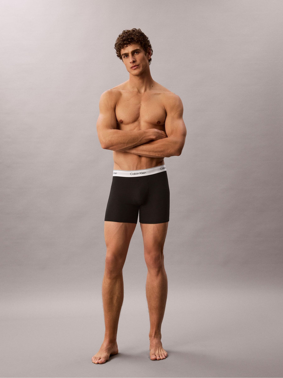 Dsiney Kidz - Calvin Klein Black Icon Cotton Stretch Boxer Briefs 3 Pack image 3