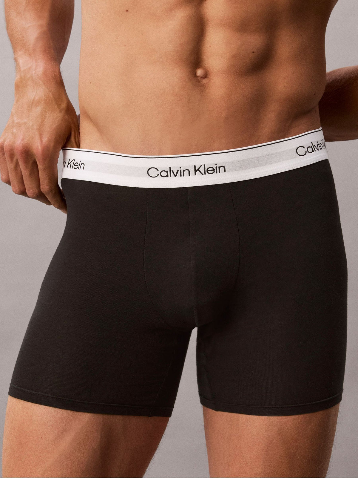Dsiney Kidz - Calvin Klein Black Icon Cotton Stretch Boxer Briefs 3 Pack image 4