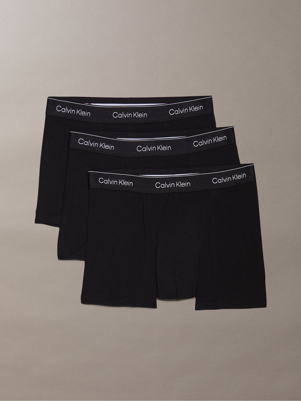 Dsiney Kidz - Calvin Klein Black Waistband Icon Cotton Stretch Boxer Trunks 3 Pack image 1